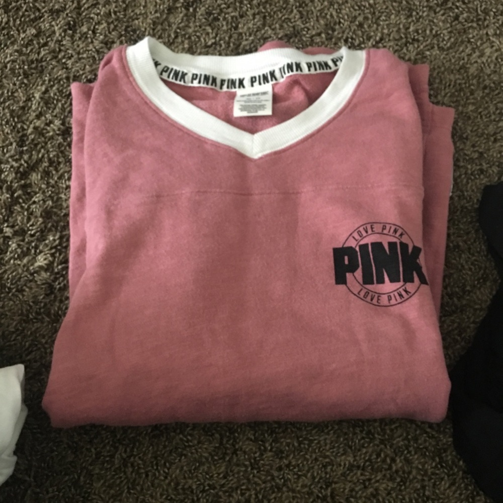Pink victorias secret pullover  long sleeve